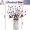 2-Pack Patriotic Floral Berry Stems – Red, White & Blue Artificial Flowers for 4th of July, Independence Day, Memorial Day Table Centerpieces and Home Decor